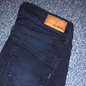 Express super soft + stretch jean leggings.